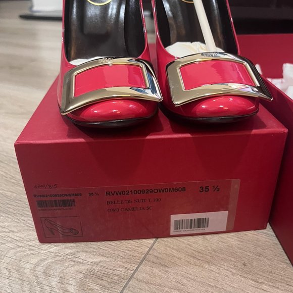 authentic roger vivier 35.5 belle de nuit camelia - Picture 9 of 9